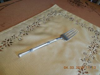 Tiffany & Co.  Sterling Silver 8 3/4 " Bamboo Pattern Serving Fork