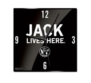Jack Daniels Glass Wall Clock (28 Cm X 28 Cm)