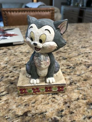 Perfect Disney Jim Shore Gray Cat From Aristocats Or Pinocchio? Wow