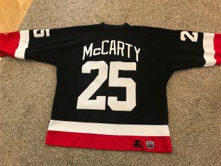 Vintage Black Ccm Mccarty Detroit Red Wings Hockey Stitched Jersey Mens Xlarge
