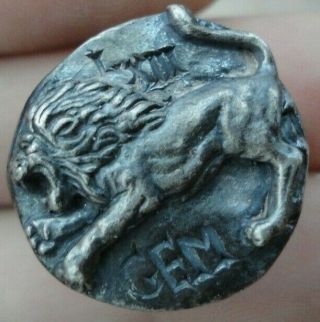 Scarce Ancient Roman Ar Silver Legionary Ring Leg Xiii Gemina