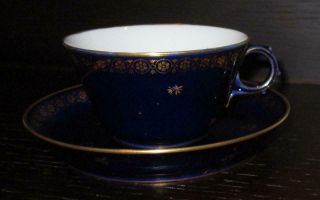 20th Century Sevres French Porcelain Cup & Saucer Ex Harold Wilson / De Gaulle 1