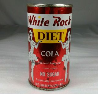 Old White Rock Diet Cola Juice Tab Pull Top Soda Can York Ny Dietetic