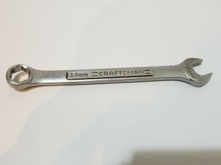 Vintage Craftsman Usa 6 Point Metric 14mm Combination Wrench Va Series 42871