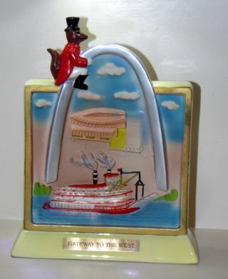 Jim Beam St.  Louis Arch " Gateway To The West " Decanter 1992