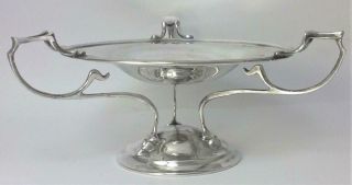 Antique Hallmarked Sterling Silver Bonbon Dish (arts & Crafts) - 1906 (143g)