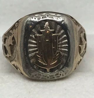 Vintage 1931 Class Ring 10k Yellow Gold 5.  5g Size 8.  5