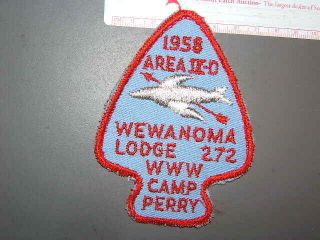 Boy Scout Oa Area 9 - D 1958 Conclave Wewanoma Lodge 4245s