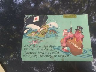 Wwii Japanese Propaganda Leaflet Australian & American Solider Surrender Leaflet
