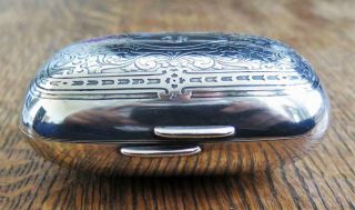 Antique Tiffany & Co Sterling Silver Art Nouveau Soap Box Trinket Case 110 grams 2