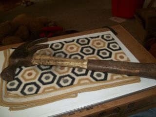 Old Heavy Duty Blue Grass Claw Hammer With Fiber Glass Handle