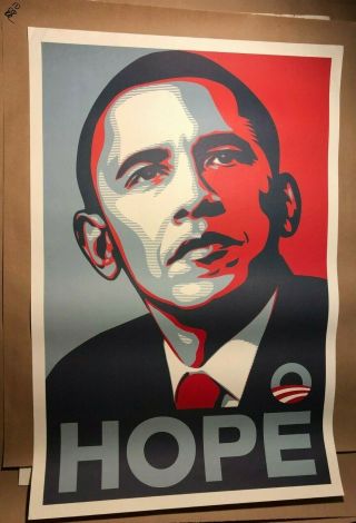 Obama 2008 Obey Hope Poster By Shepard Fairey Campaign Edition 2008 24x36 10