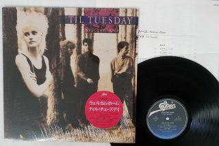 Til Tuesday Welcome Home Epic 28 3p - 762 Japan Shrink Vinyl Lp