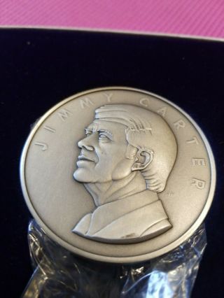1977 Jimmy Carter Inaugural Medal.  999 Fine Silver,  Franklin