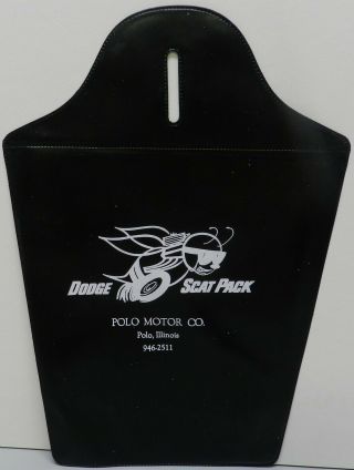 68 Dodge Scat Pack Trash Bag Black Charger Dart Be Dealer Promo Nos Mopar