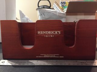 Hendrick’s Gin Wooden Bar Caddy Brand New/never