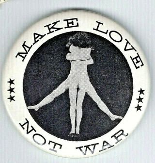 Make Love Not War - 1965 The Most Popular Anti War Slogan.  With Male And Female.