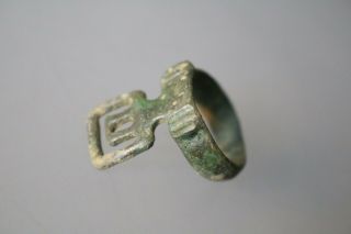 Ancient Fantastic Roman Bronze Key Ring 1st - 4th AD 2