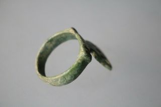 Ancient Fantastic Roman Bronze Key Ring 1st - 4th AD 3