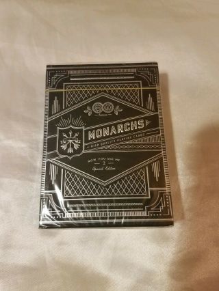 Very Rare Now You See Me 2 Monarchs Playing Cards Theory 11 Special Edition Oop