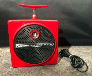 Vintage Panasonic Tnt Plunger Red 8 - Track Player - Rq - 830s -