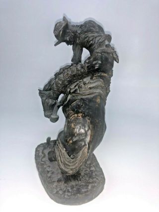 LE Frederic Remington THE RATTLESNAKE Cast Bronze Sculpture Statue England 3