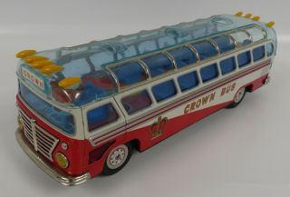 Vintage Japan Battery Operated Tin Toy Bus