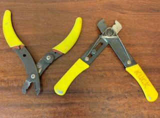 (2) K.  Miller Tool Co.  Model 101 - S Wire Cutters Stripper With Spring X2