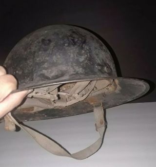 World War 2 U.  S.  Army American Metal Black Construction Helmet