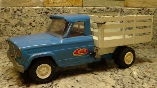 1960s Vintage Tonka Amc Jeep Gladiator Dump Stake Pickup Delivery Farm Blue 1056