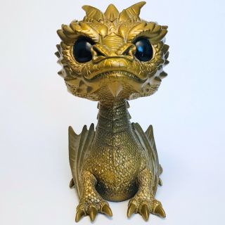 Funko Pop Movies Hobbit Gold Smaug Deluxe Vinyl Figure 124 Lord Of The Rings