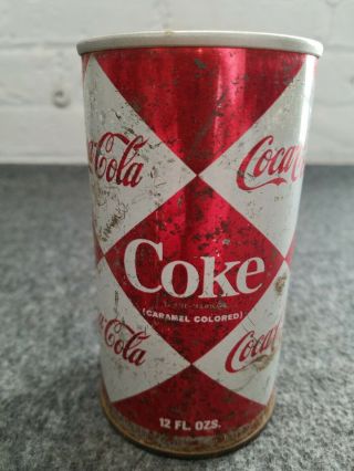 Vintage Coke Coca Cola Can 12 Fl Oz Pull Top Diamond