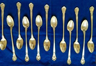 Sterling Silver.  925 Gorham Chantilly 13 Ice Tea Spoons