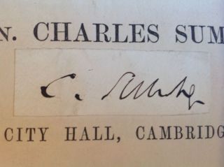 CHARLES SUMNER ISSUES AT THE PRESIDENTIAL ELECTION SPEECH 1868 AUTOGRAPH 22 pgs. 2