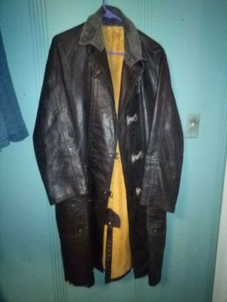 Vintage Midwestern Garment Fireman Coat Bunker And Turnout Gear Fire Fighter