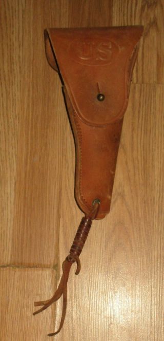 Vintage Us Army Leather Pistol Holster Sears 1942 - Colt 1911?