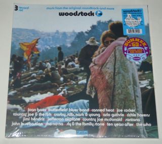 Woodstock:music From The Soundtrack Lp 50th 3 X Blue/pink Vinyl