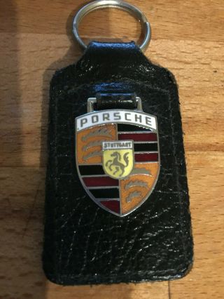 Enamel Vintage Porsche Keychain Fob 356 911 928 944 901 Carrera Key Chain
