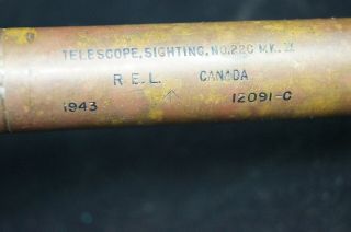 WW2 Canadian British 6 Pounder Anti Tank Gun Scope REL Maker 2