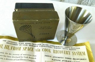 1950s Space Age Scale Model Nose Cone Jigger Atlas Recovery By Cook Research Lab
