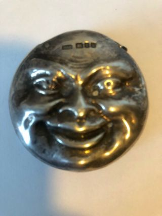 Sterling Silver David Bowles Two Sided Face Match Safe Vesta
