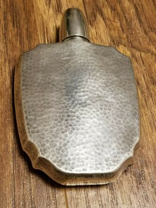 950 Sterling Silver Hand Hammered Flask / 156g