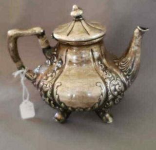 " Gorham " Sterling Teapot - Pattern Unknown - Rococo Style - 18.  9 T Oz