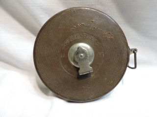 Vintage Lufkin Rule Co.  Metallic Tape Measure 66 Ft.  Saginaw Michigan