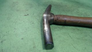 Vintage - - G.  W.  Mount - Vintage Tack Hammer - Solid Brass - With Steel - Magnetic Tip