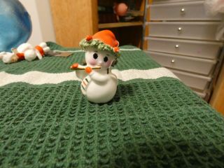 Vintage Napco Frosty The Snowman With A Piccalo