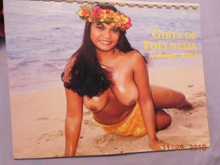1984 Girls Of Polynesia Calendar Topless Nudes