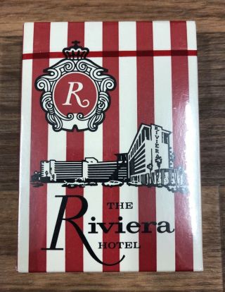 Vintage 1950’s Riviera Casino Red Deck Las Vegas Playing Cards
