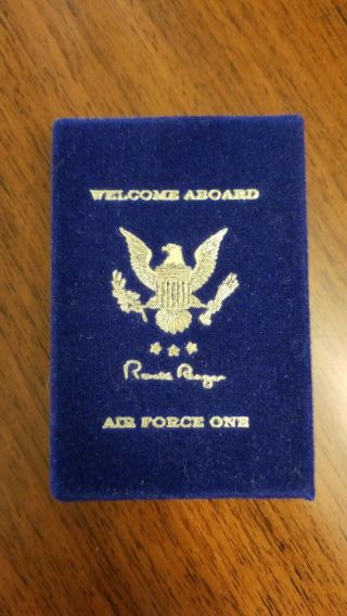 Welcome Aboard Air Force One Deck Of Playing Cards Pres.  Ronald Reagan
