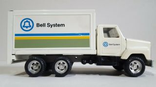 Vintage Ertl Bell Systems International Delivery Box Truck Pressed Steel Vgc
